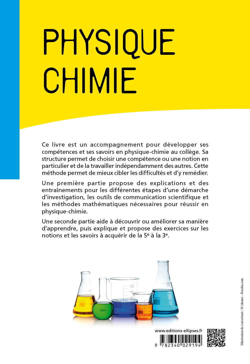 Physique-chimie - collège cycle 4 (5e, 4e et 3e) - 50 fiches et 135 exercices corrigés pour améliorer ses compétences et ses savoirs - Laure Harivel - ELLIPSES
