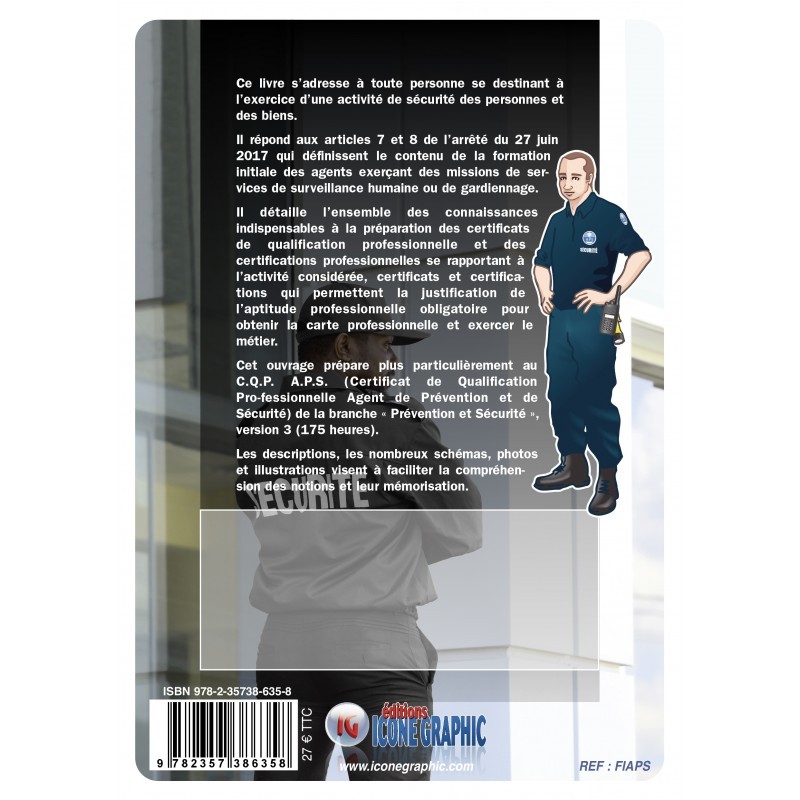 Livre "Agent de Prévention et de Sécurité APS - Formation initiale" -  ICONE GRAPHIC Collectif - ICONE GRAPHIC