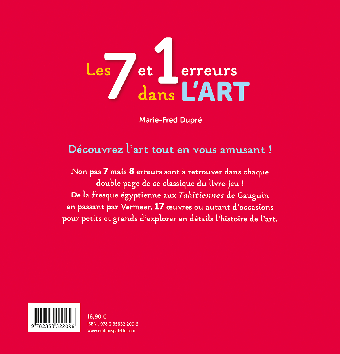 Les 7 et 1 erreurs dans l'art -  Collectif - PALETTE
