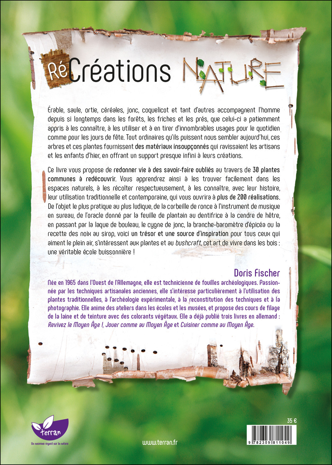 RéCréations nature - Petits ateliers avec les plantes des bois et des prés - Doris Fischer - DE TERRAN