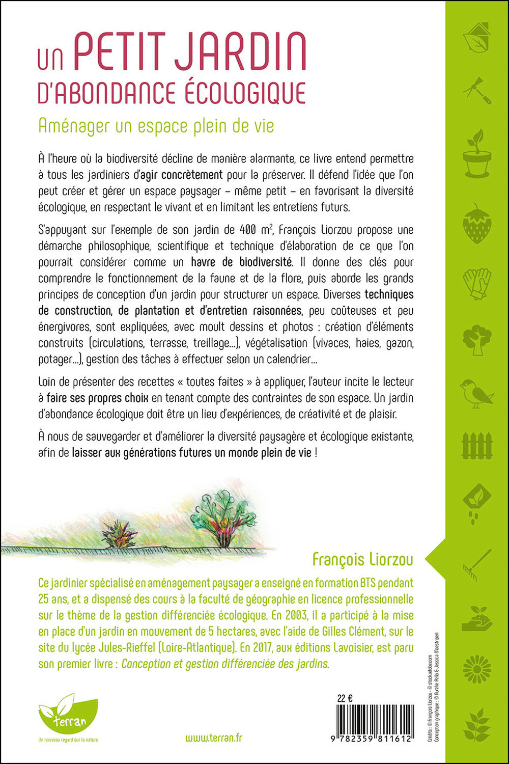 Un petit jardin d'abondance écologique - Aménager un espace plein de vie - François Liorzou - DE TERRAN