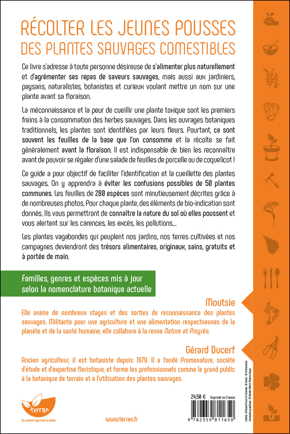 Récolter les jeunes pousses des plantes sauvages comestibles - En toute confiance, sans risque de confusion ! -  Moutsie - DE TERRAN
