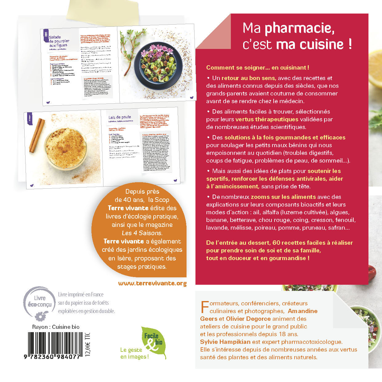 Ma pharmacie, c'est ma cuisine ! - Sylvie Hampikian - TERRE VIVANTE