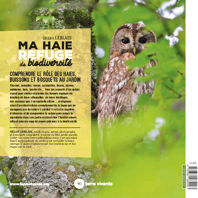 Ma haie, refuge de biodiversité - Gilles Leblais - TERRE VIVANTE