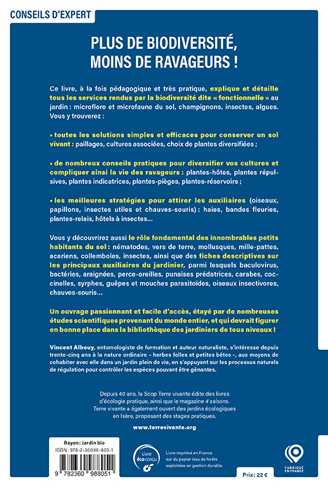 Plus de biodiversité, moins de ravageurs ! - Vincent Albouy - TERRE VIVANTE