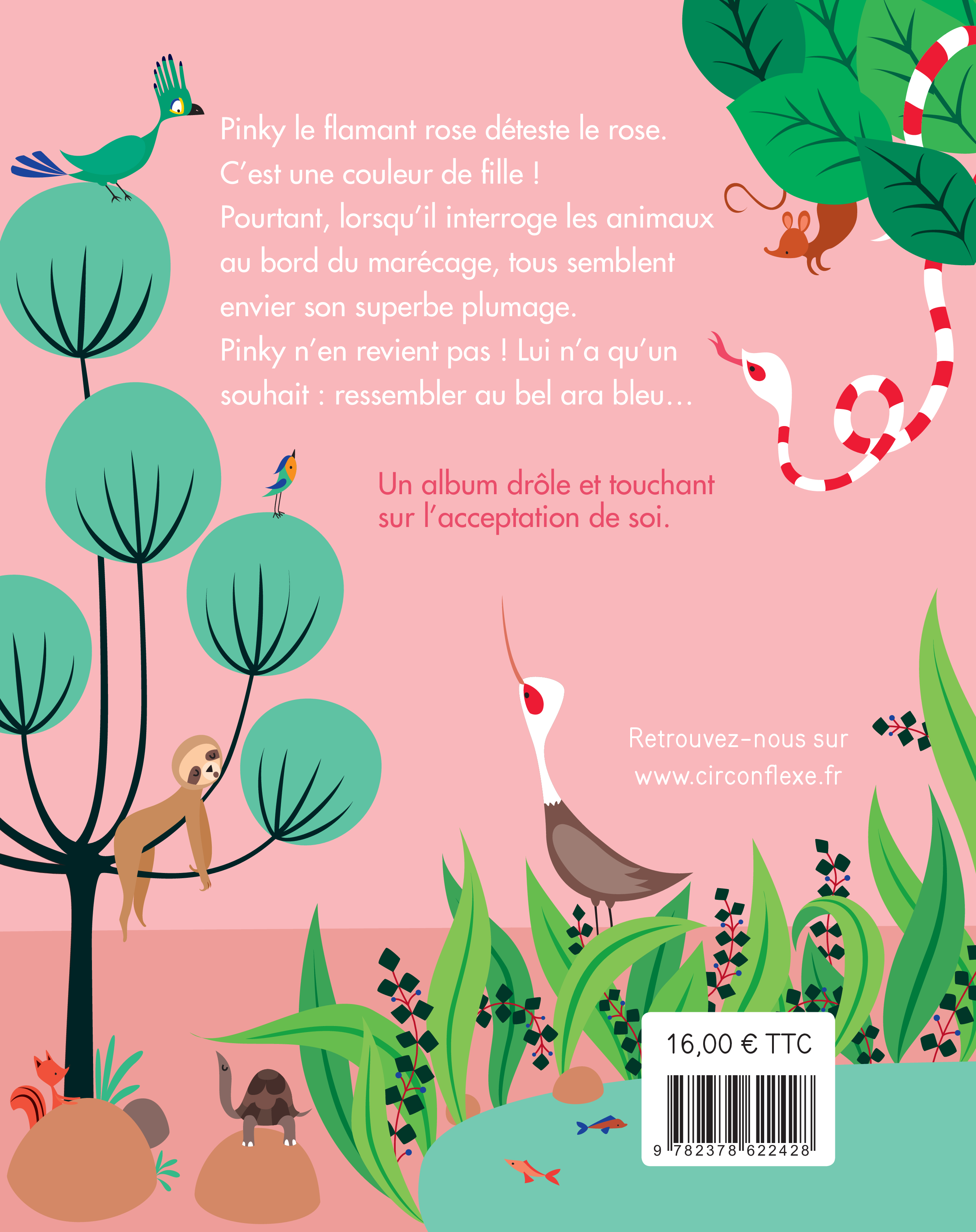 Flamant rose qui ne voulait pas être rose (gros caractères) - Christelle Saquet - CIRCONFLEXE