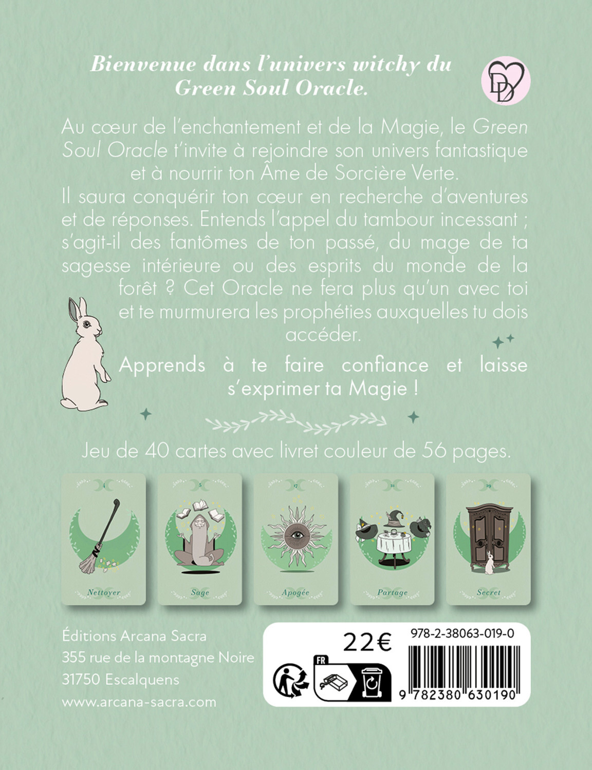 Green soul Oracle - Coffret - Sophie Fayet - ARCANA SACRA