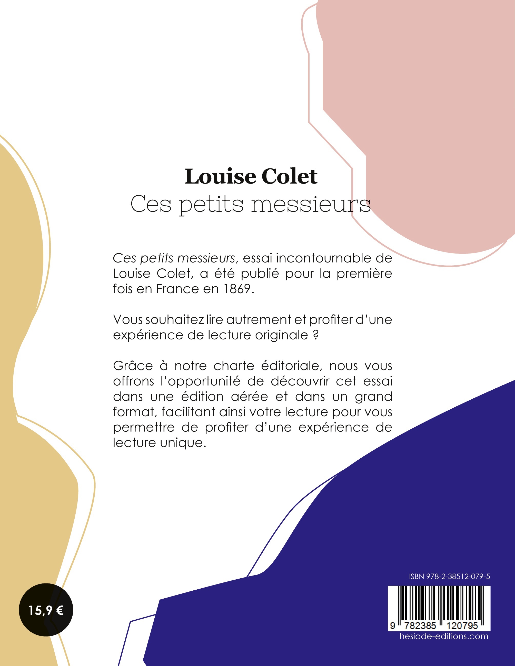 Ces petits messieurs - Louise Colet - HESIODE