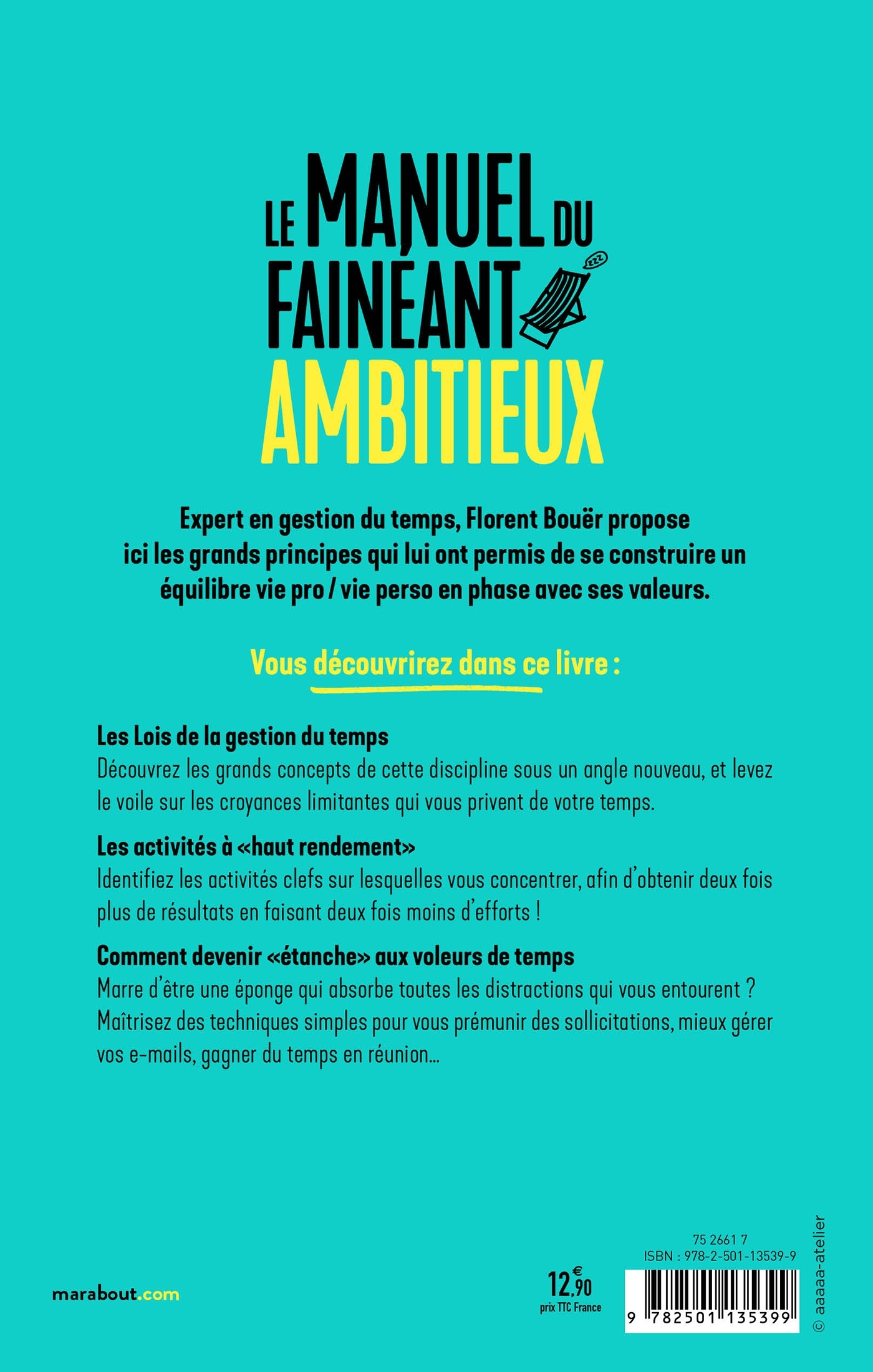 Le manuel du fainéant ambitieux - Florent Bouër - MARABOUT