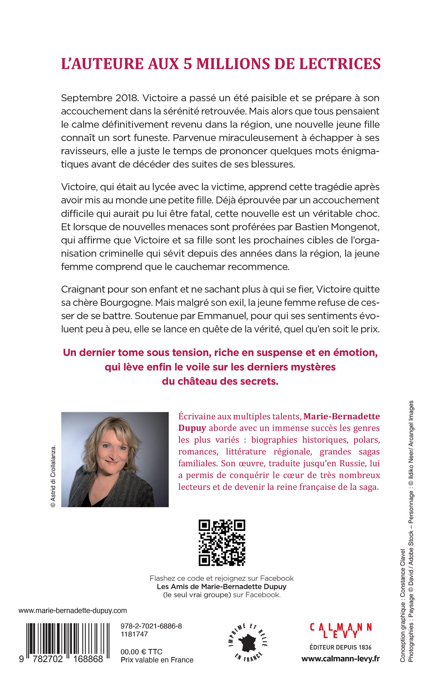 Le Château des Secrets, T3 - Les Coeurs apaisés - Marie-Bernadette Dupuy - CALMANN-LEVY