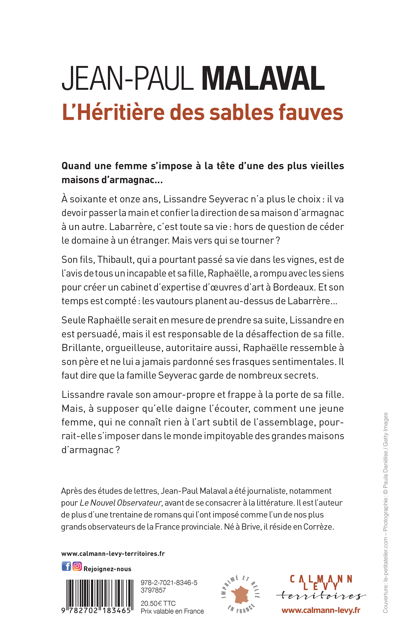L'Héritière des sables fauves - Jean-Paul Malaval - CALMANN-LEVY