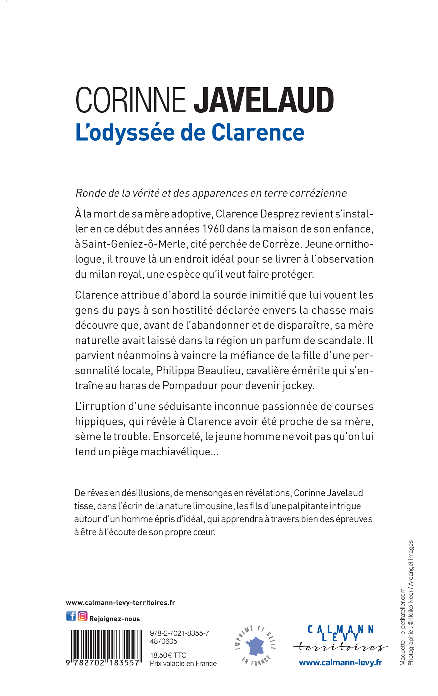 L'Odyssée de Clarence - Corinne Javelaud - CALMANN-LEVY