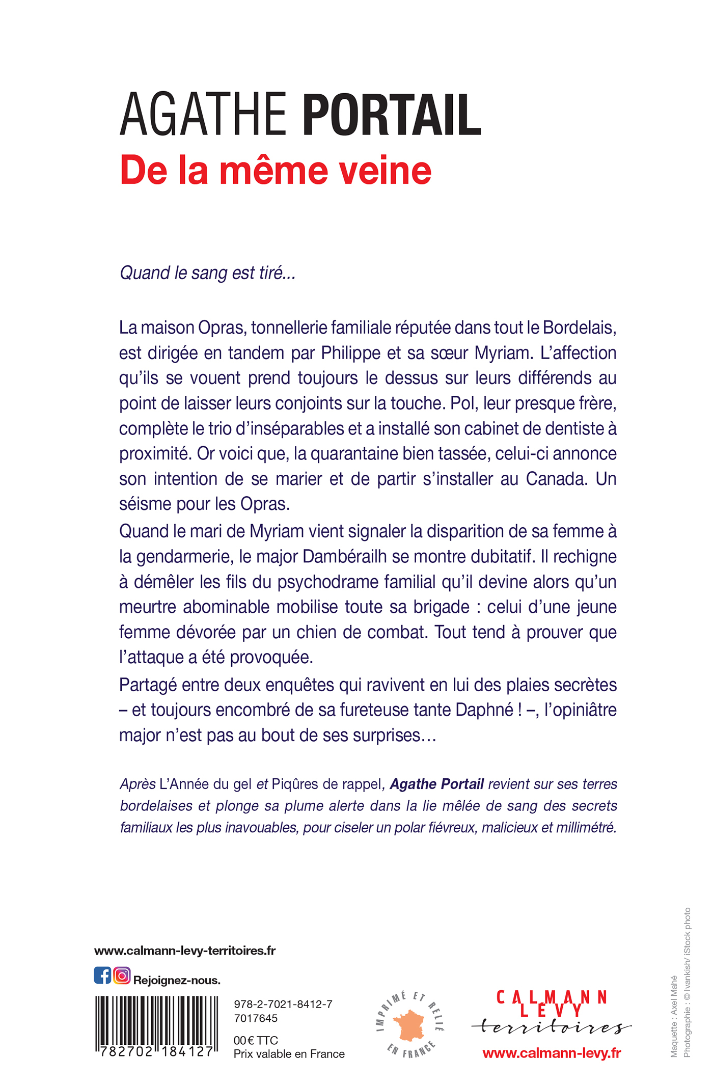 De la même veine - Agathe Portail - CALMANN-LEVY