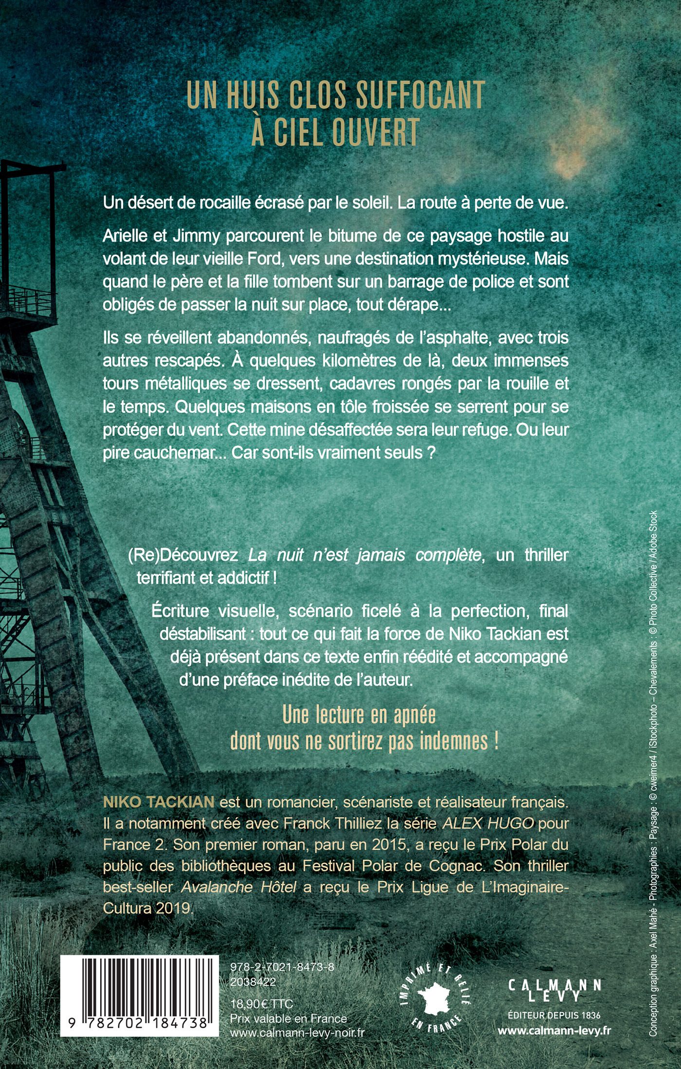 La nuit n'est jamais complète - Nicolas Tackian - CALMANN-LEVY