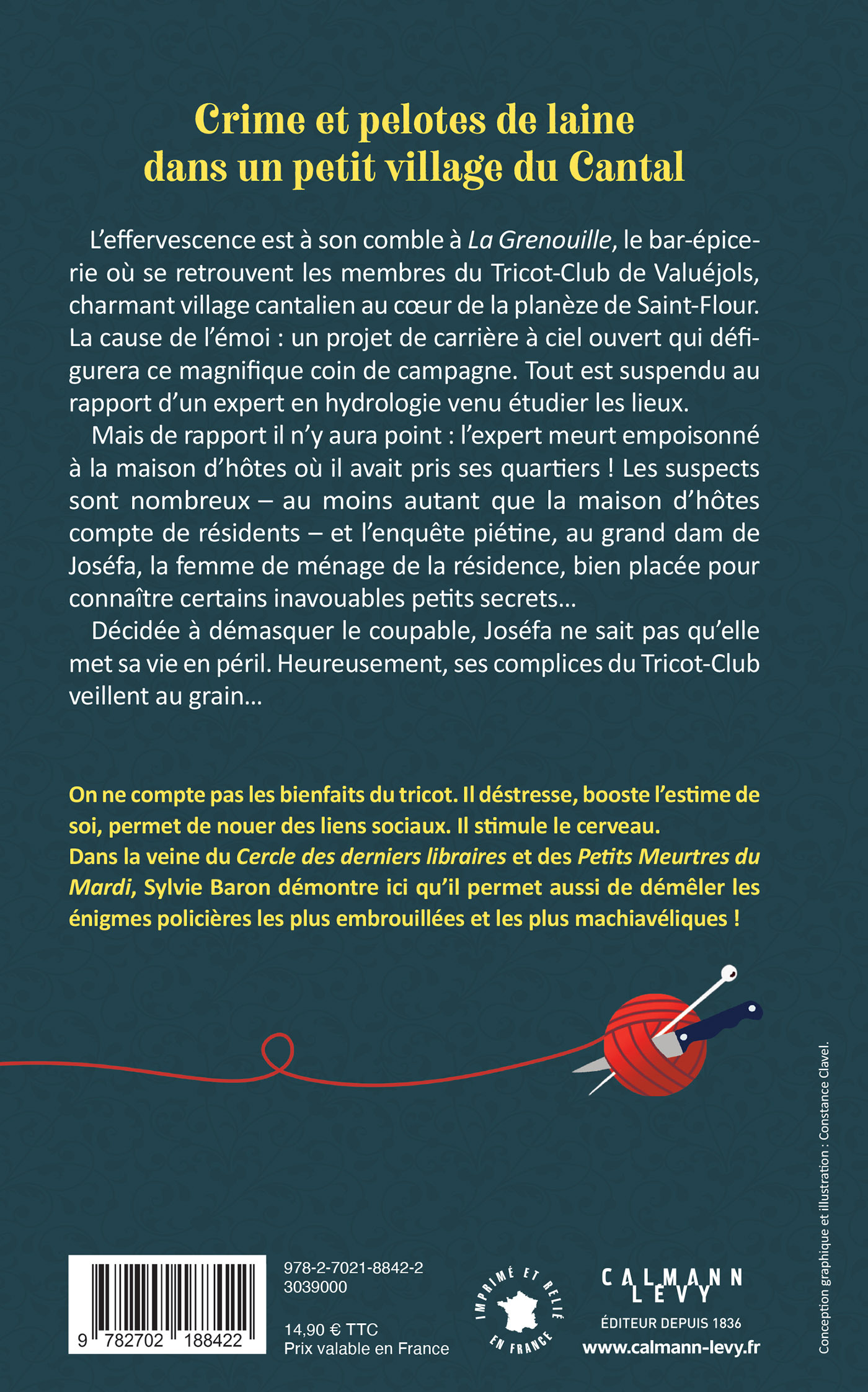 Les petits meurtres du tricot-club, tome 1 - Un hôte bien encombrant - Sylvie Baron - CALMANN-LEVY