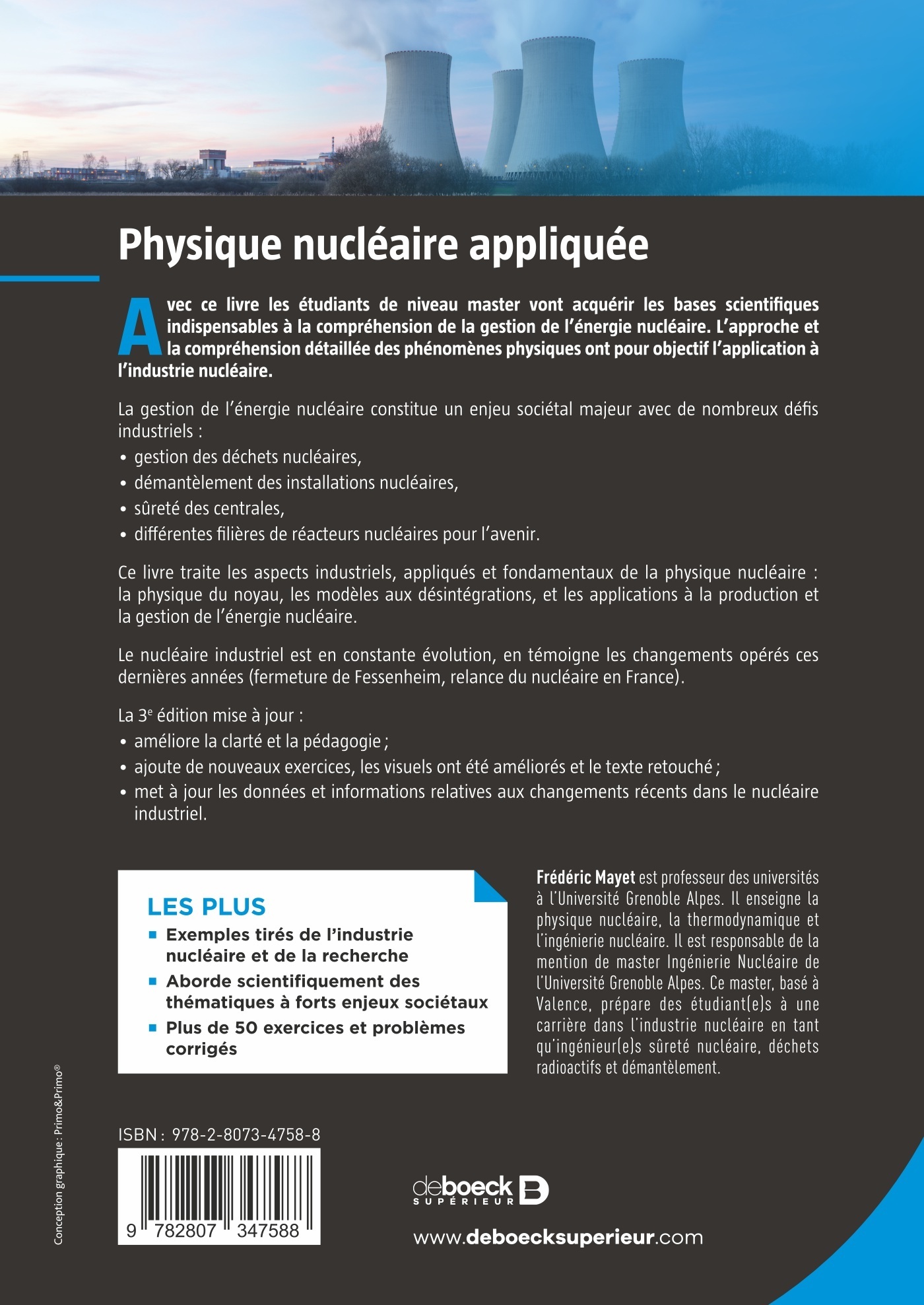 Physique nucléaire appliquée - Frédéric Mayet - DE BOECK SUP